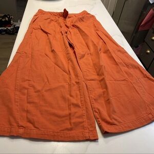 Free People A-Line Skirt in Vibrant Orange
